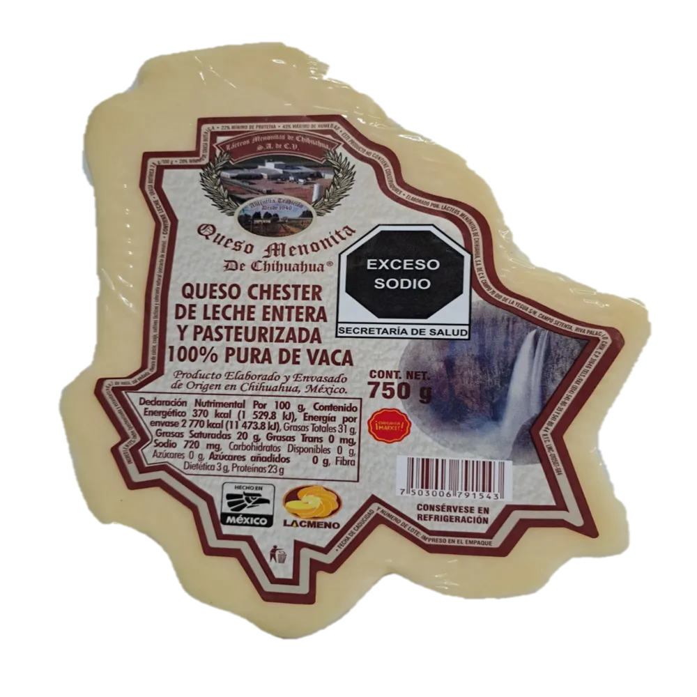 Queso Menonita De Chihuahua 1 Pza
