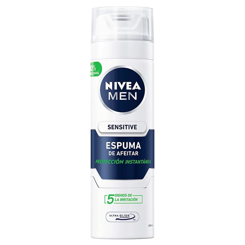 Espuma Afeitar Sensitive Nivea Men 200 Ml