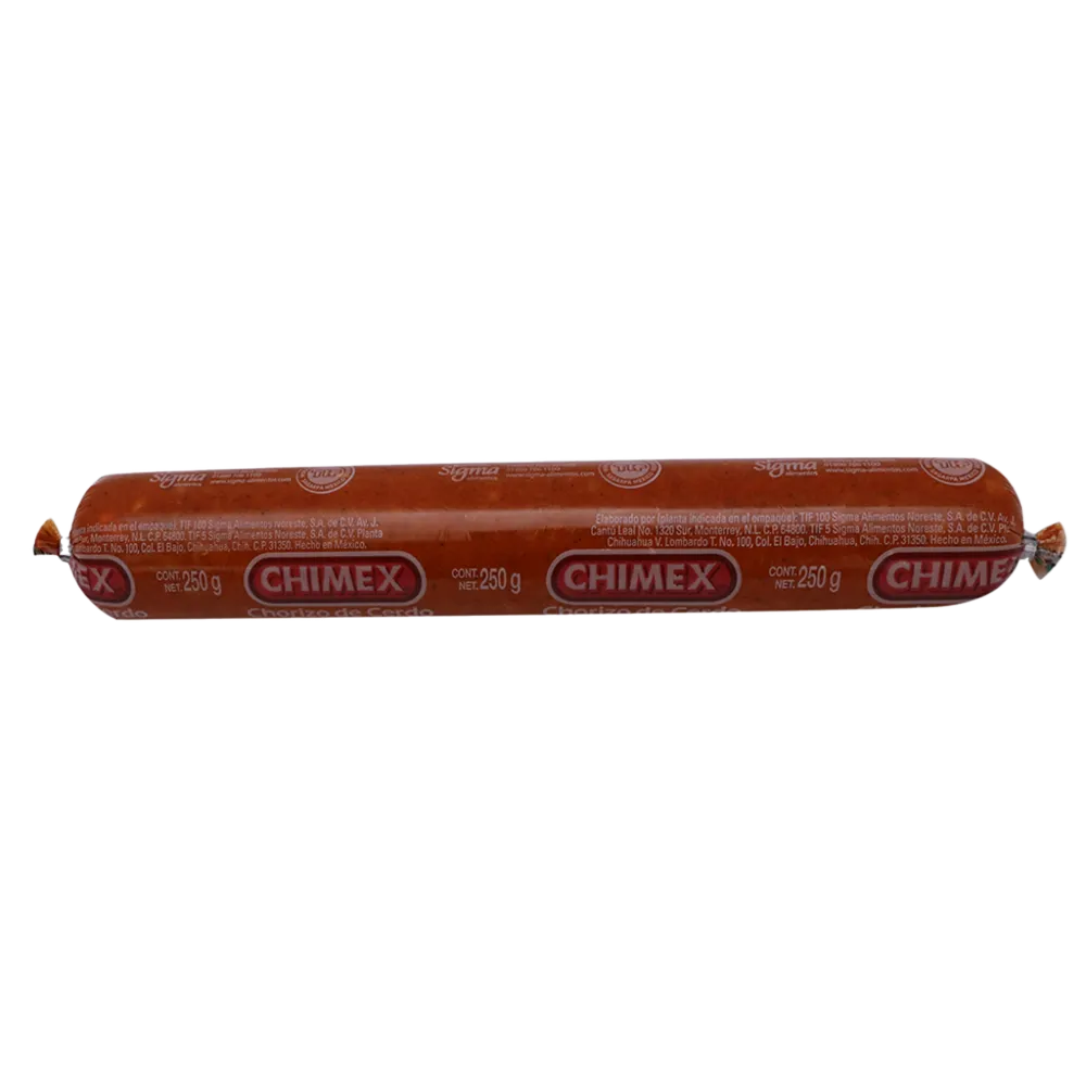 Chorizo Ranchero De Cerdo Chimex 250 Gr
