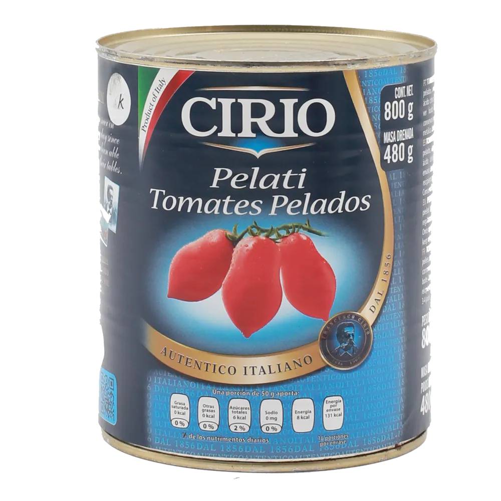 Jitomate Pelado Cirio 800 Gr