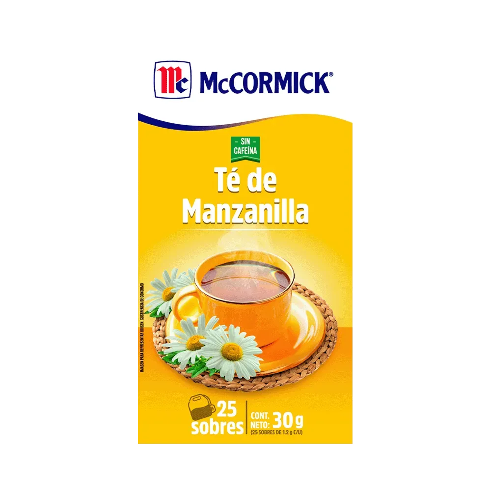 Té Mccormick Manzanilla 25 Sobres