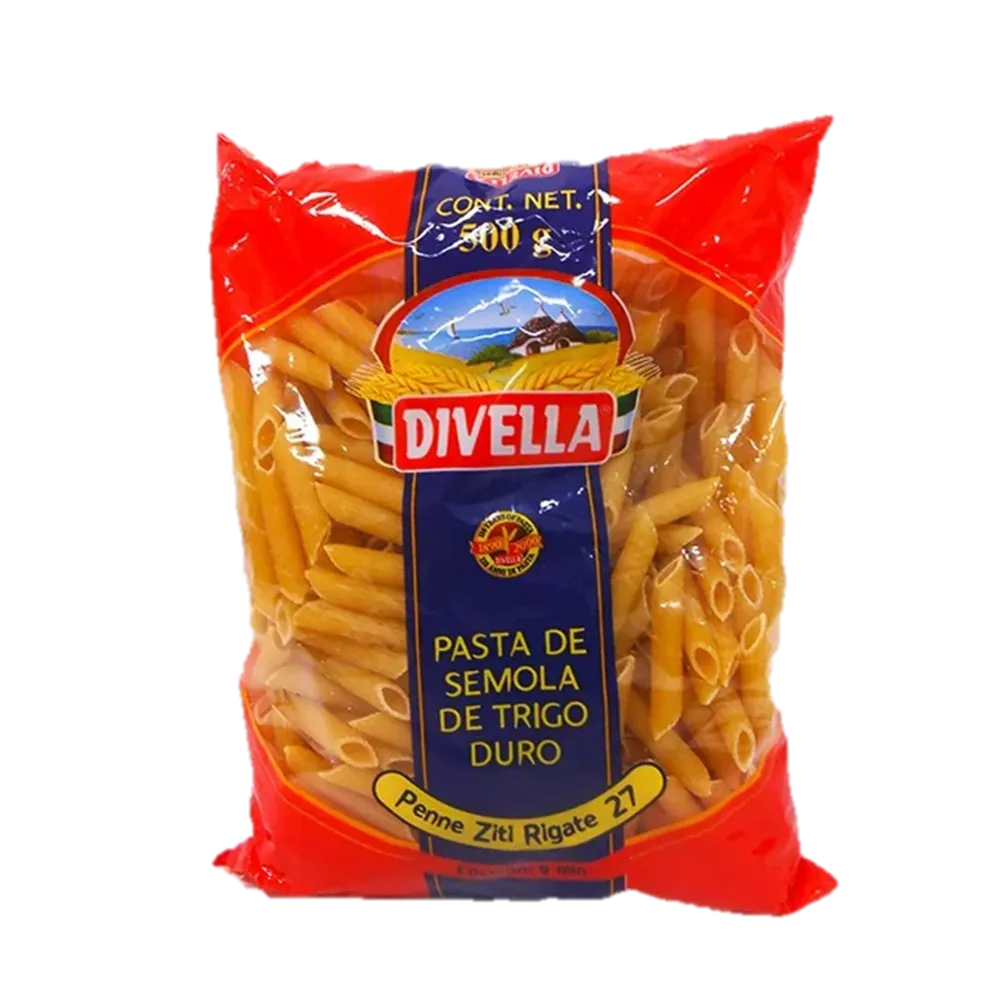 Pasta Para Sopa Penne 27 Divella 500 Gr