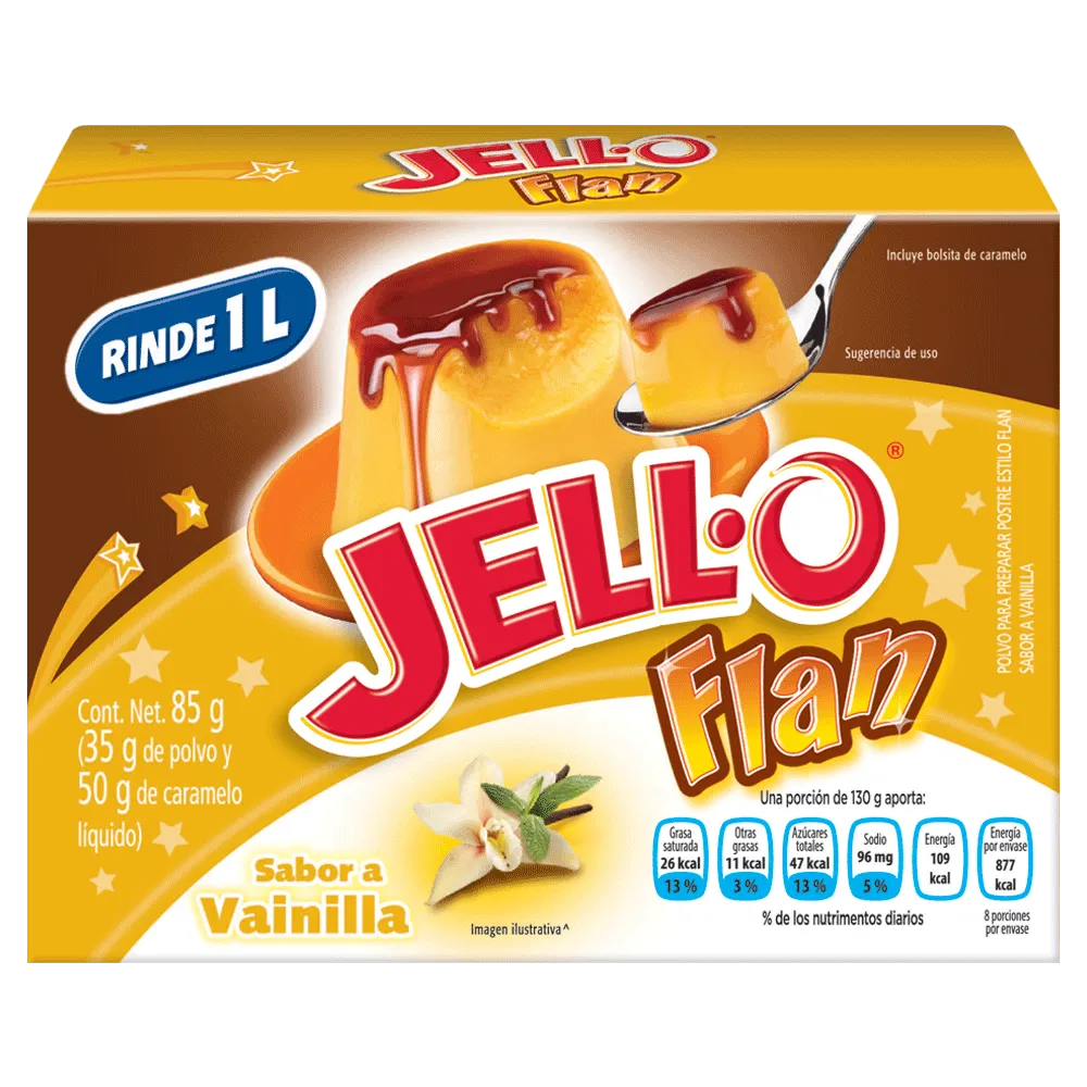 Flan Caramelo Jell-O 35 Gr
