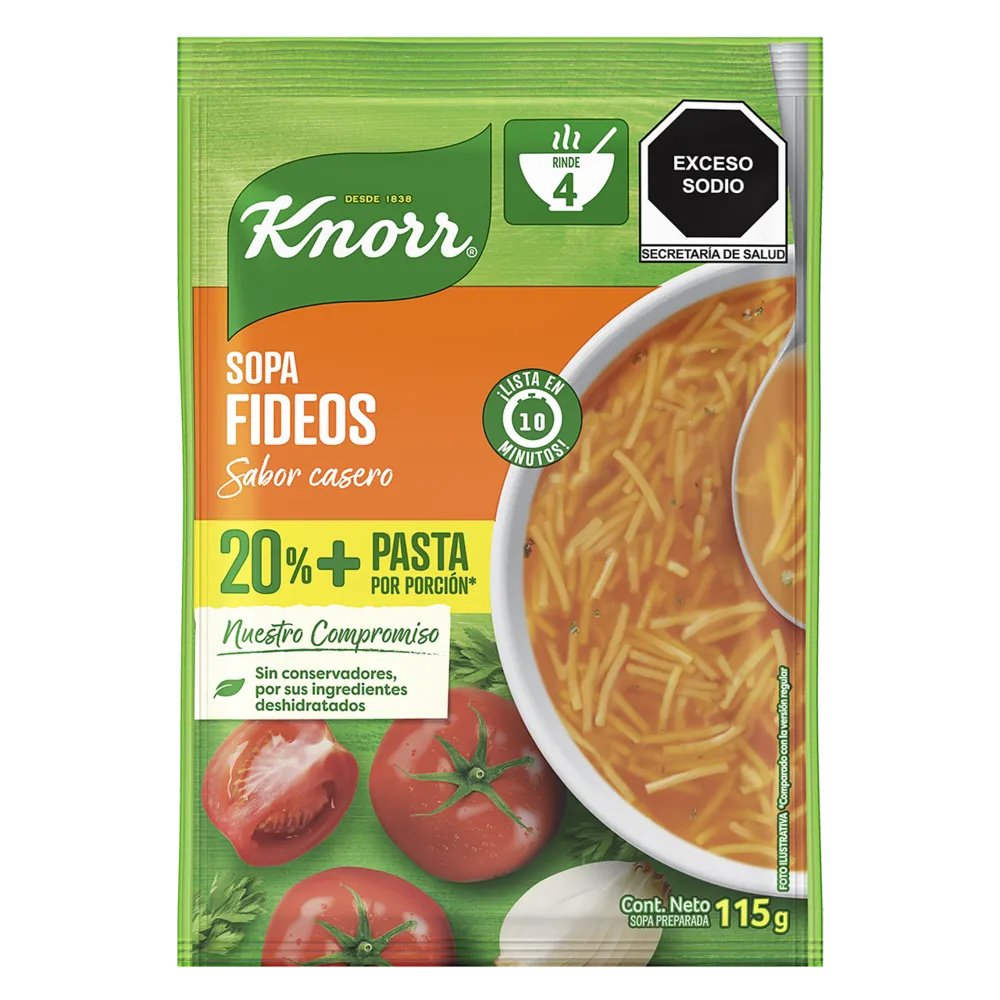 Sopa de Fideo Knorr 115 g