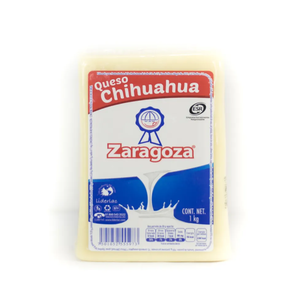 Queso Chihuahua Zaragoza 1 Pza