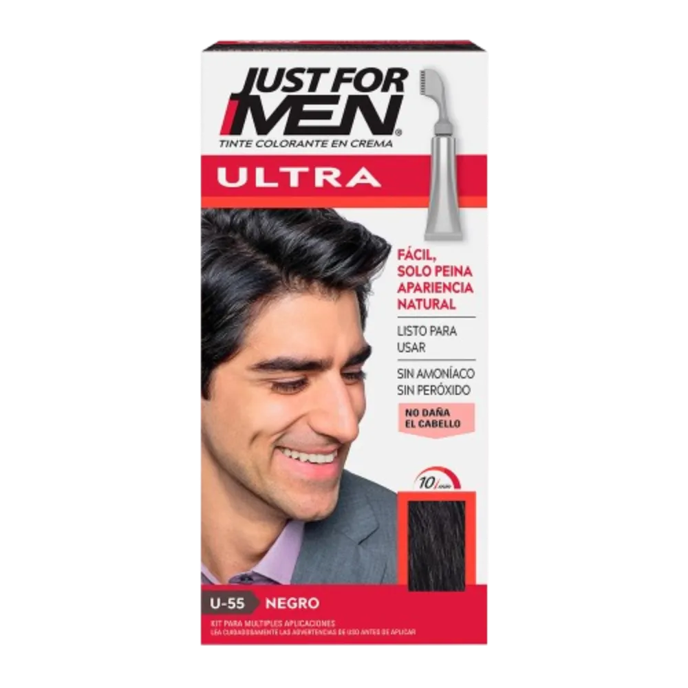 Tinte Colorante En Crema Negro U-55 Just For Men 35 g