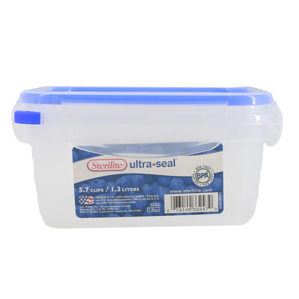 Hermetico Cuadrado De 5.7 Tazas 1300 Ml Ultra Seal Sterilite 1 Pz