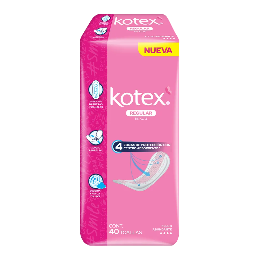 Toalla Anatomica Kotex 40 Pza