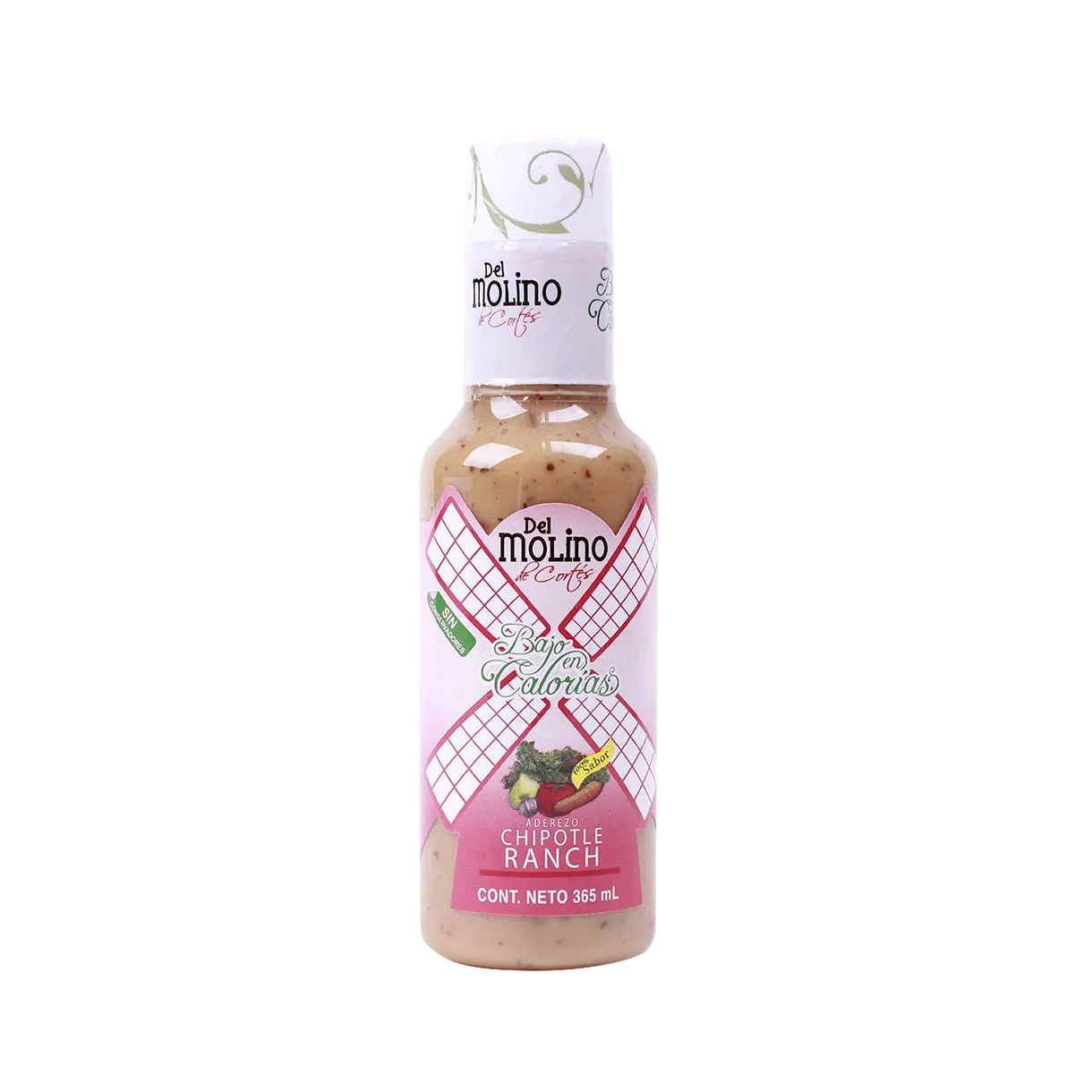 Aderezo Para Ensalada Chipotle Ranch Del Molino 365 Ml