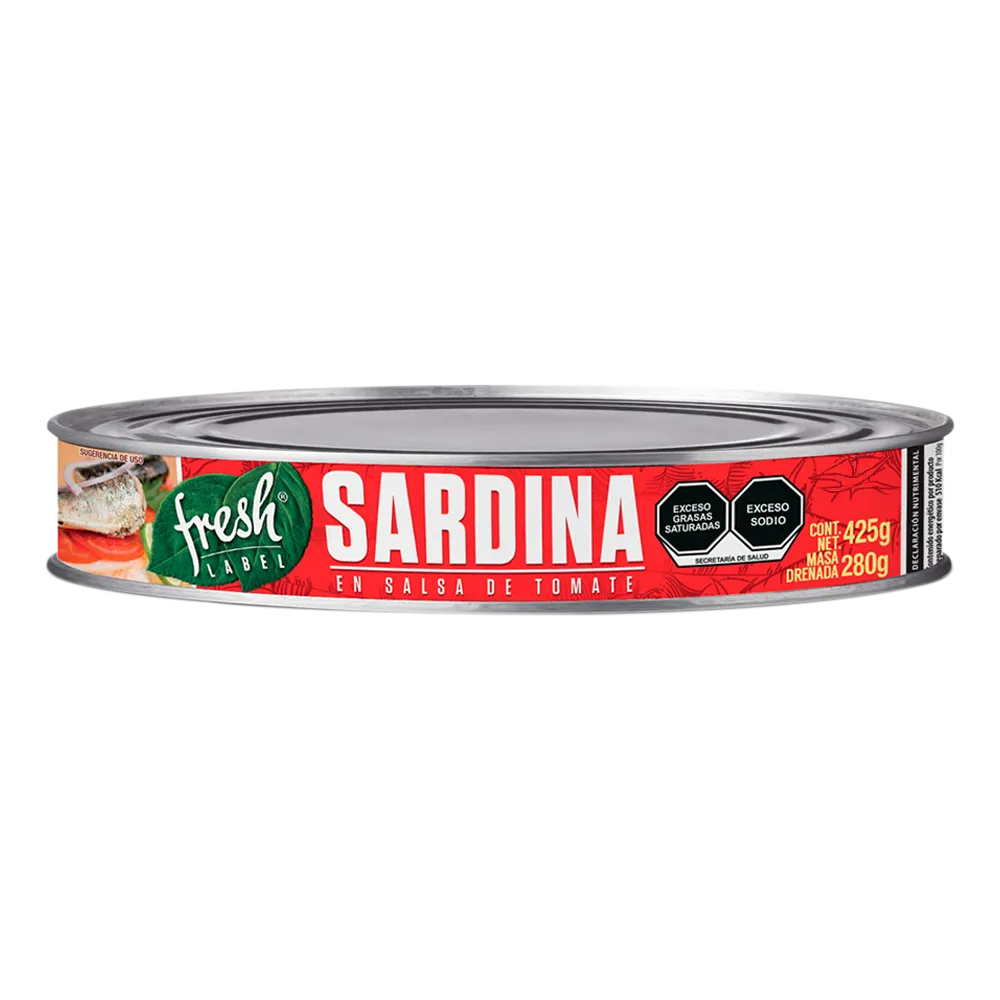 Sardina En Salsa De Tomate Fresh Label 425 g