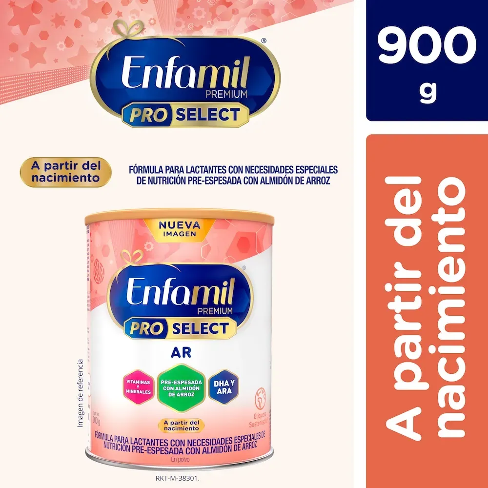 Fórmula infantil Especializada a partir del nacimiento Enfamil AR 900 g