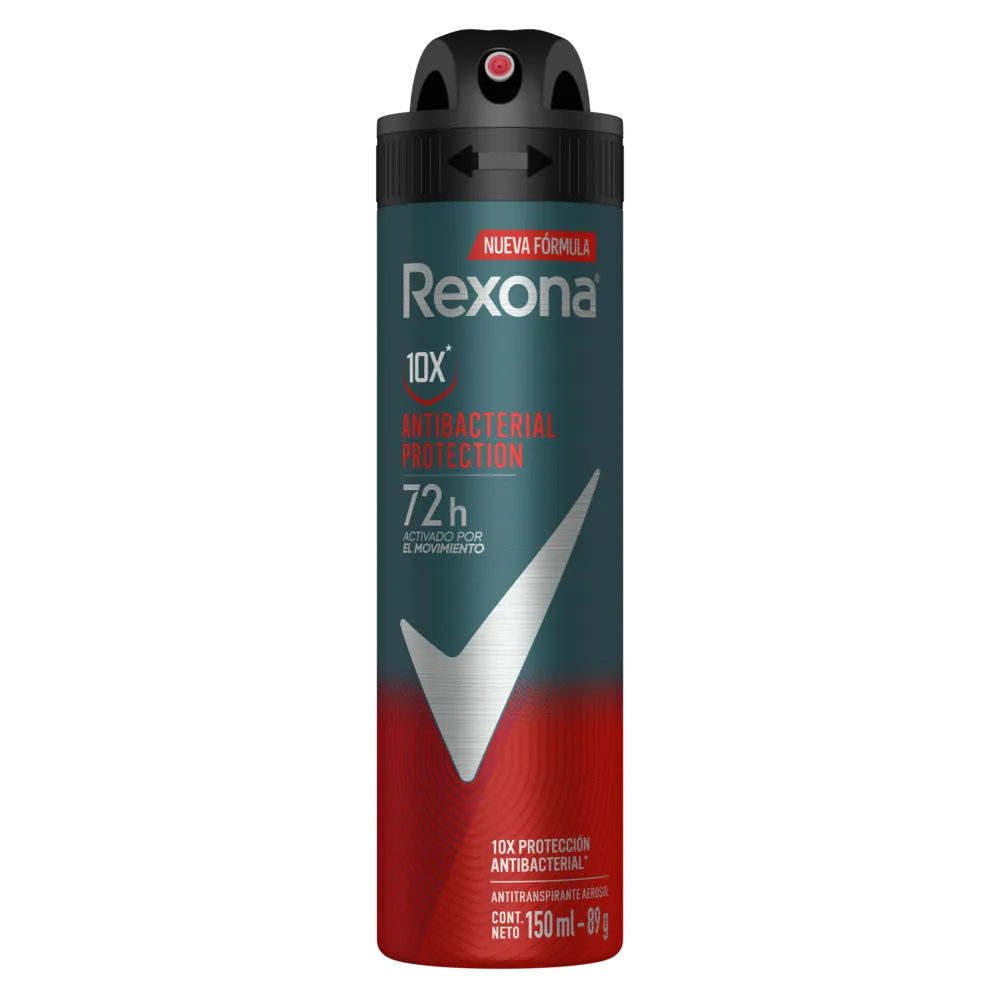 Antitranspirante Aerosol Antibacterial Rexona Men 150 Ml
