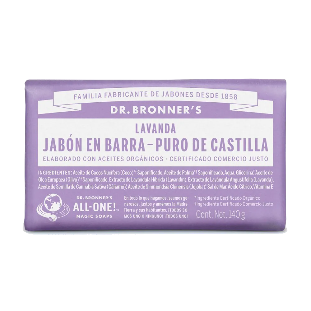 Jabon De Tocador Lavanda Dr. Bronner 140 g