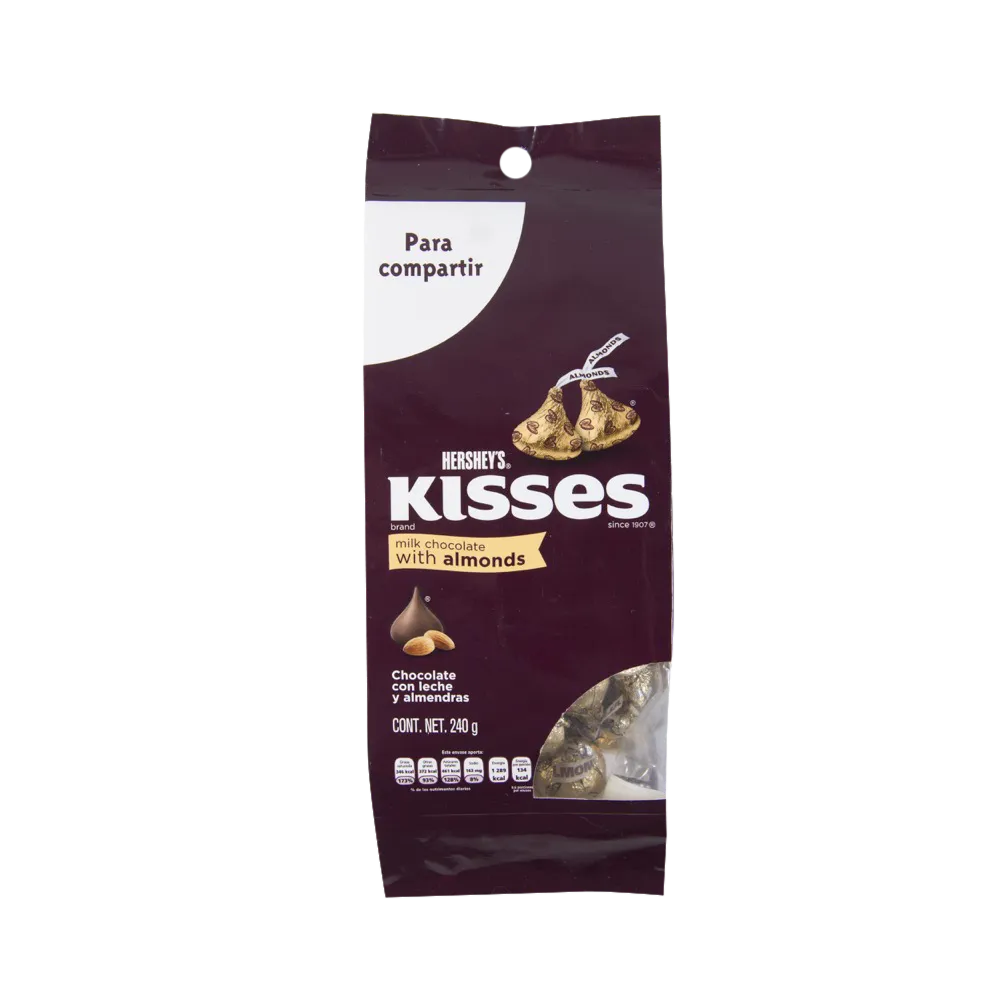 Bolsa Chocolate Almendras Kisses 240 g