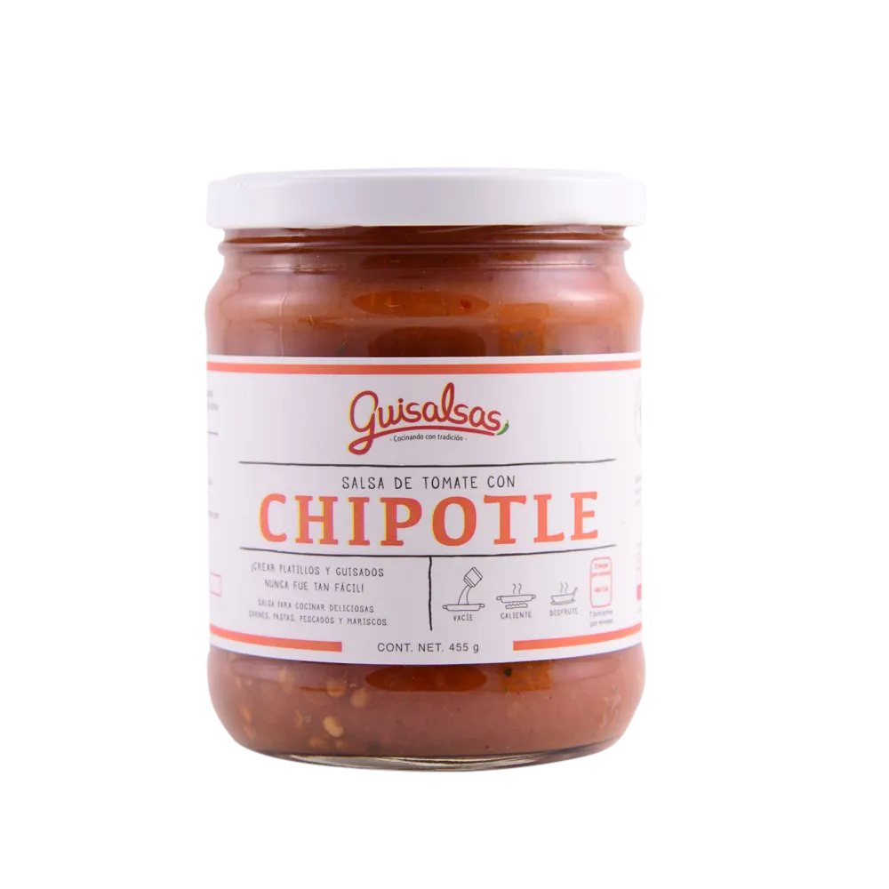 Salsa De Tomate Con Chipotle Guisalsas 455 Gr
