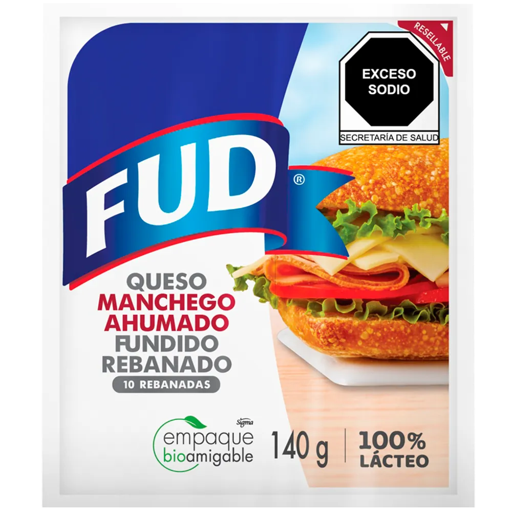 Queso Tipo Manchego Ahumado Rebanado Fud 140 g