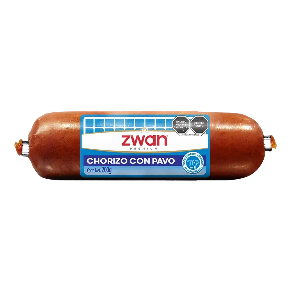 Chorizo De Pavo Zwan 200 Gr
