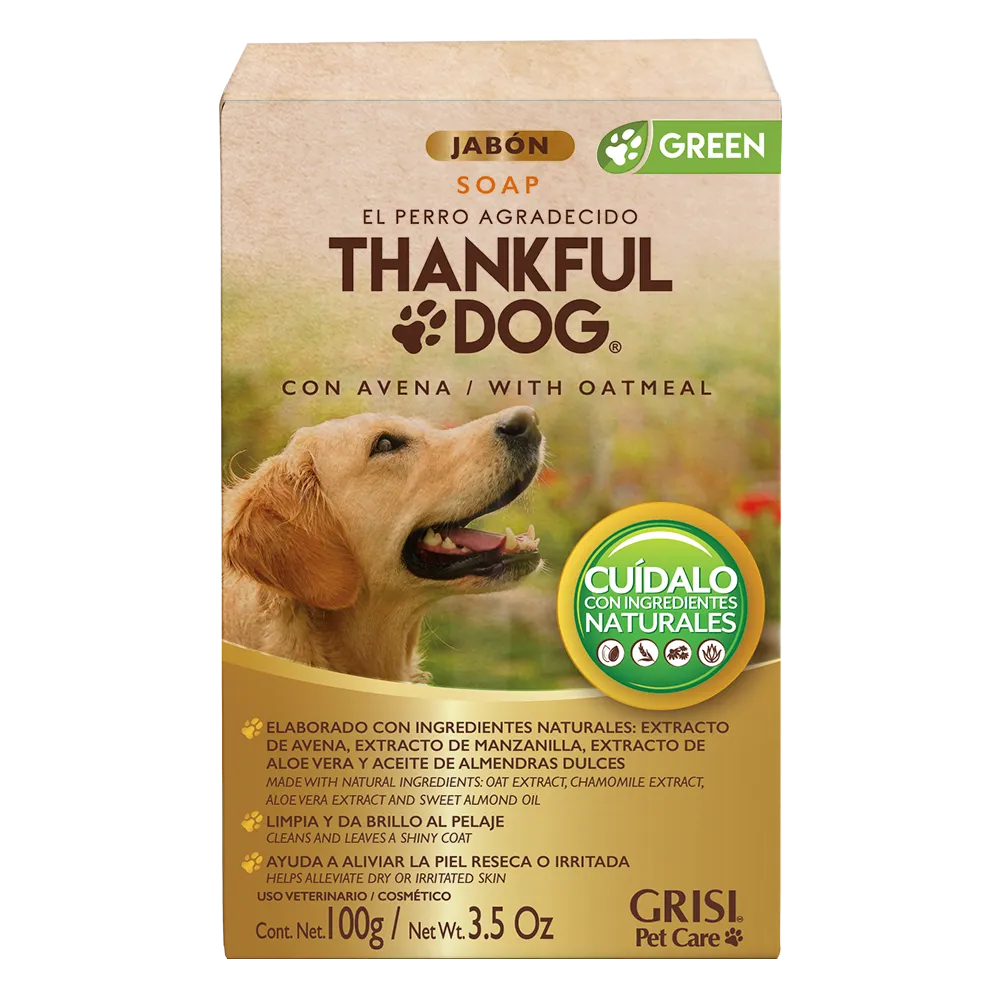 Jabon Para Perro Avena Thankful Dog 100 g