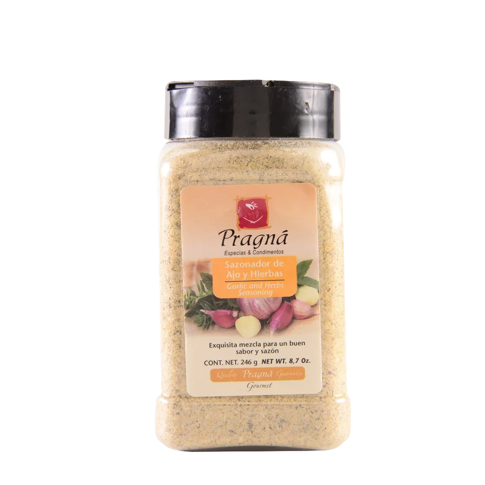 Sazonador De Ajo Y Hierbas Pragna 246 Gr