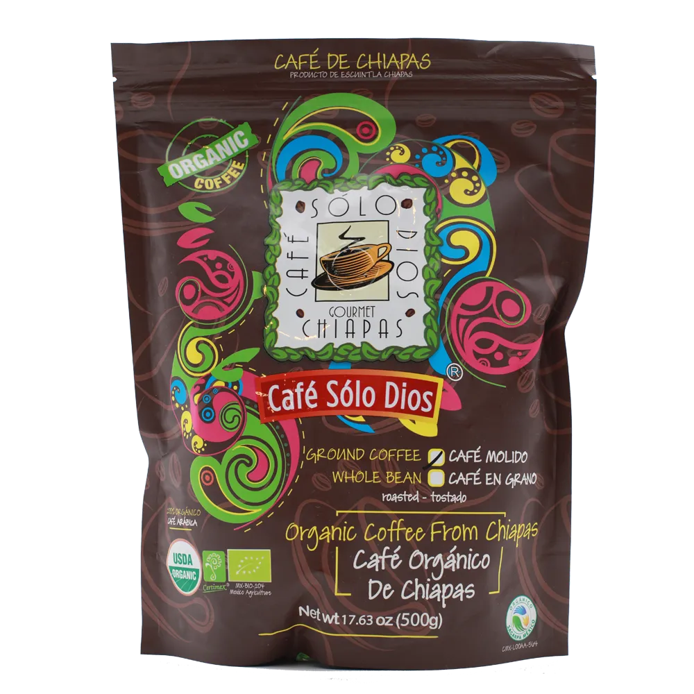 Cafe Organico Molido Solo Dios 500 g