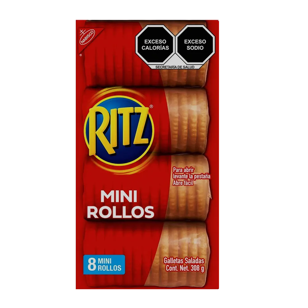 Galletas Ritz 8 Mini Rollos Nabisco 308 g