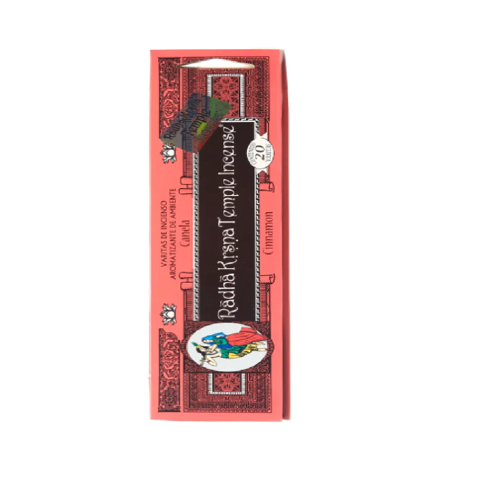 Incienso Rojo-Canela 20 Varitas Radha Krishna 1 Pz