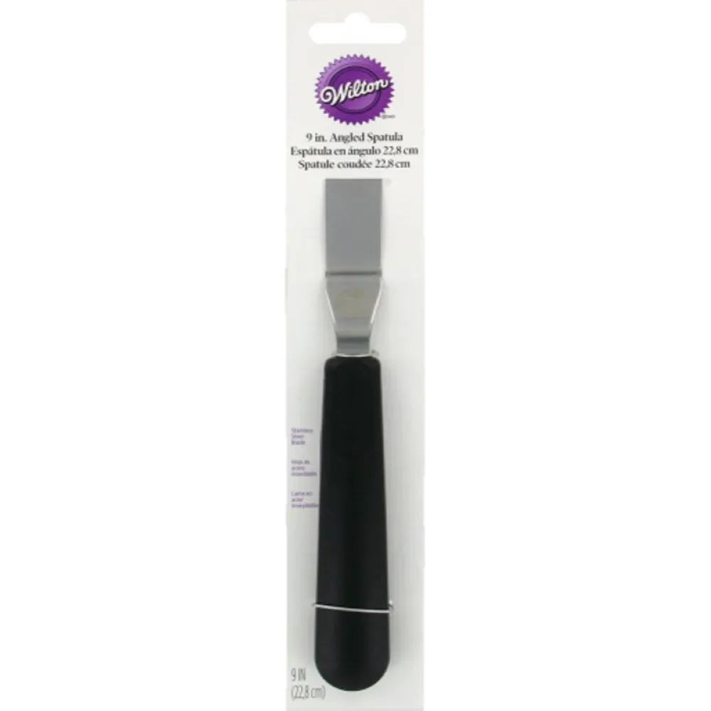 ESPATULA ANGULAR 9" MANGO NEGRO 409-7712 WILTON 1 PIEZA