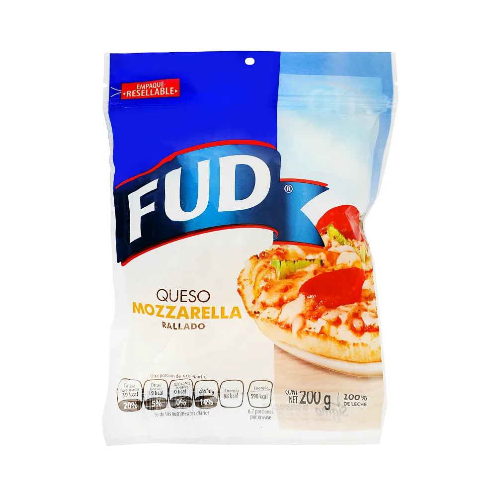Queso Tipo Mozzarella Rallado Fud 200 g