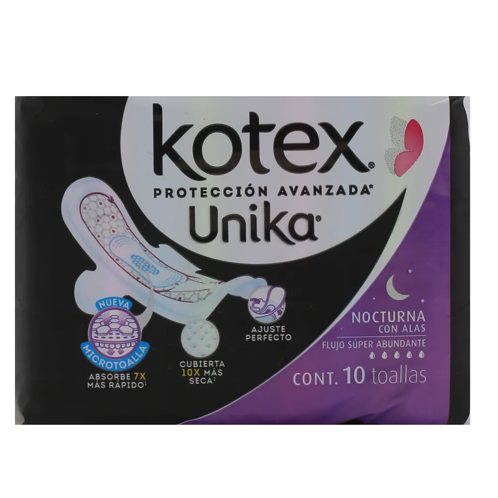 Toalla con Alas Nocturna Unika 10 Pza