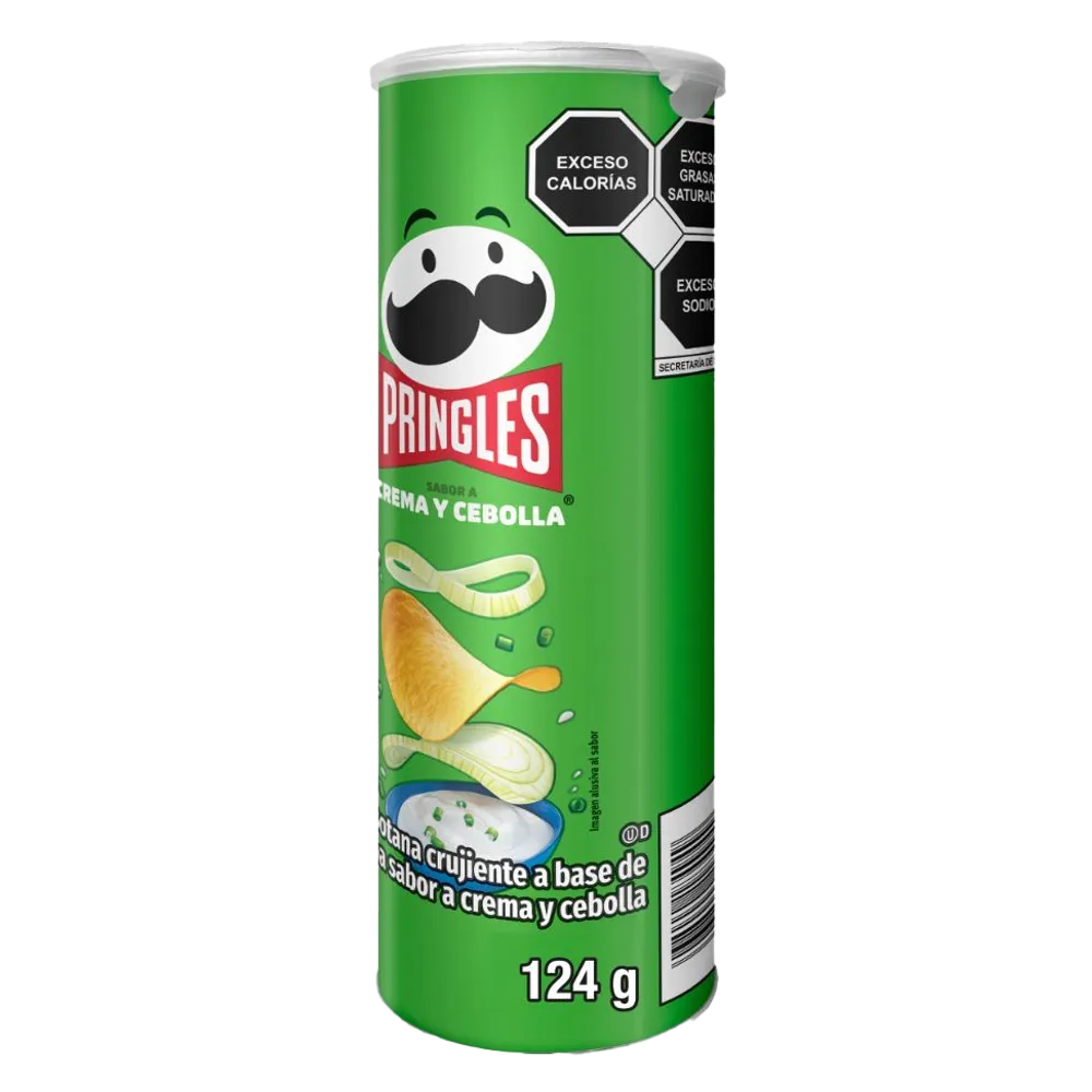 Papas Crema Y Cebolla Pringles 124 g
