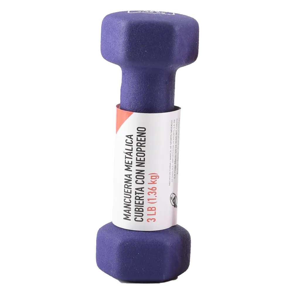 MANCUERNA DE NEOPRENO 3LB MULTICOLOR AMAZING FITNESS 1 PIEZA