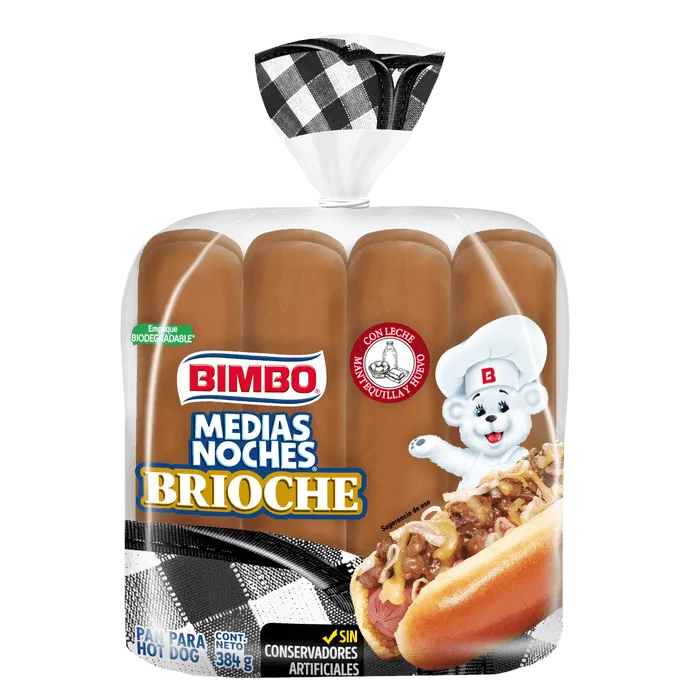 Medias Noches Brioche Bimbo 384 g