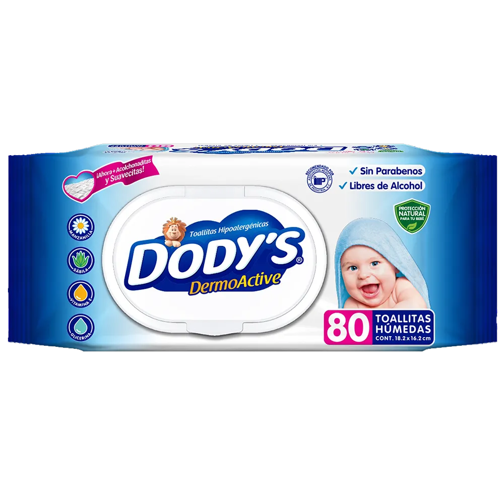 Toallitas Humedas Azul Dodys 80 Pza