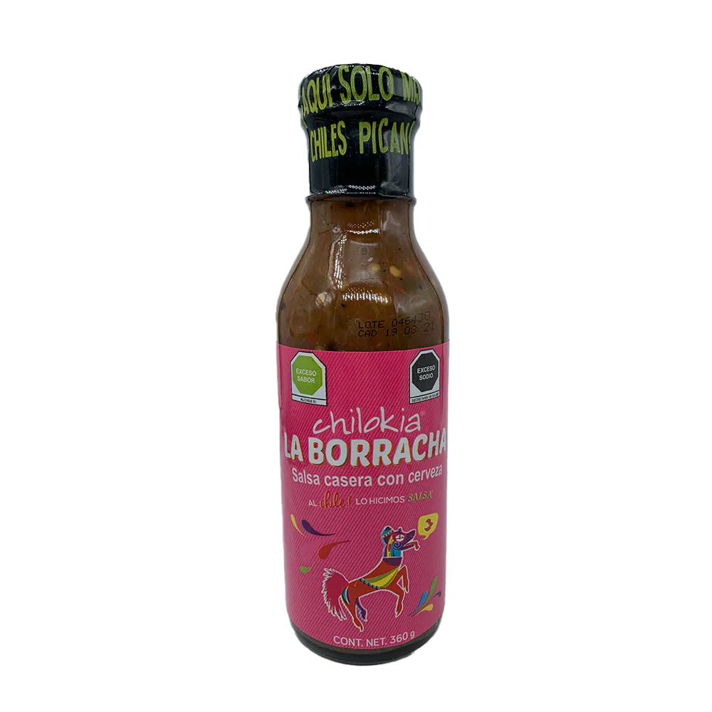 Salsa Con Cerveza La Borracha Chilokia 370 g