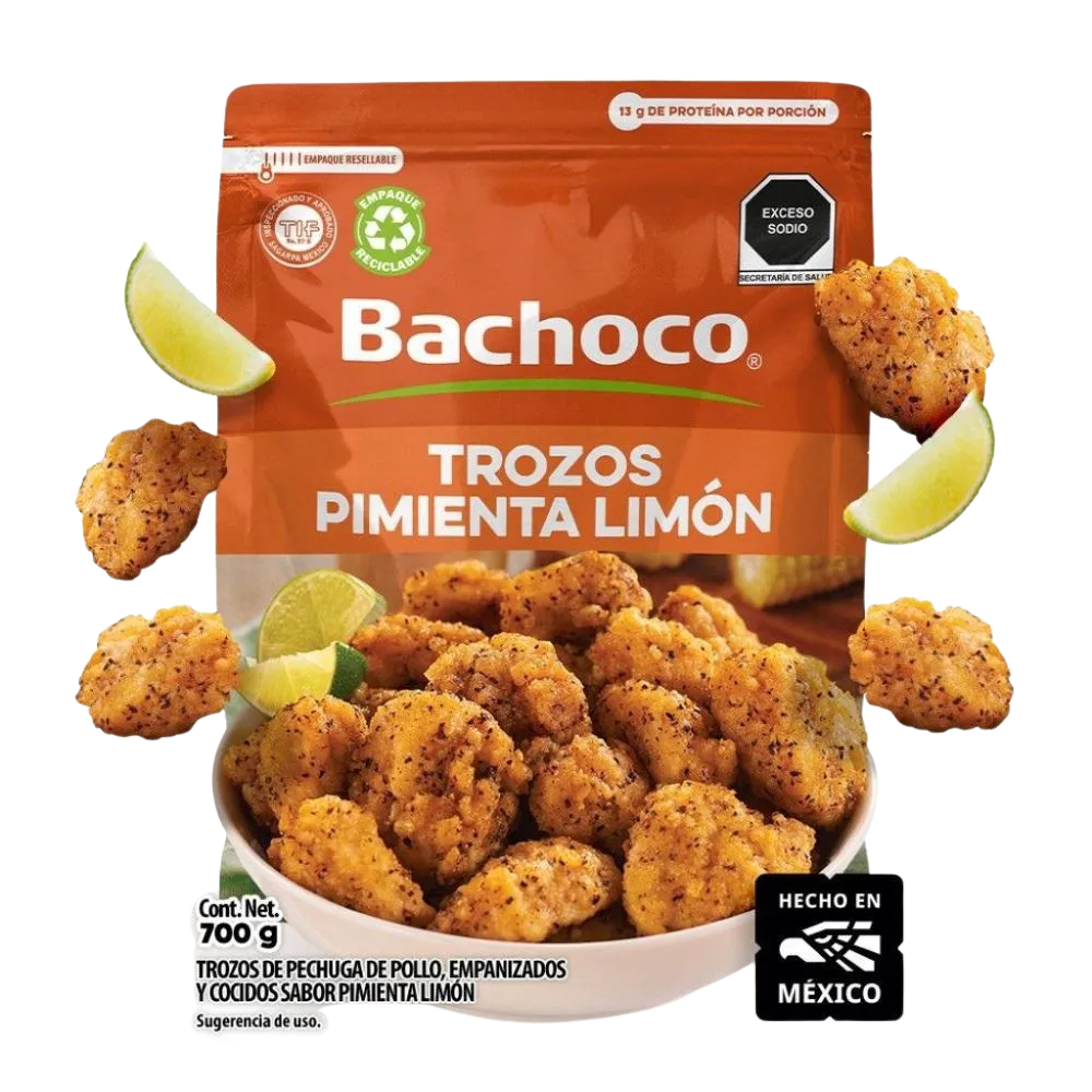 Trozos De Pechuga Pimienta Limón Bachoco 700 g