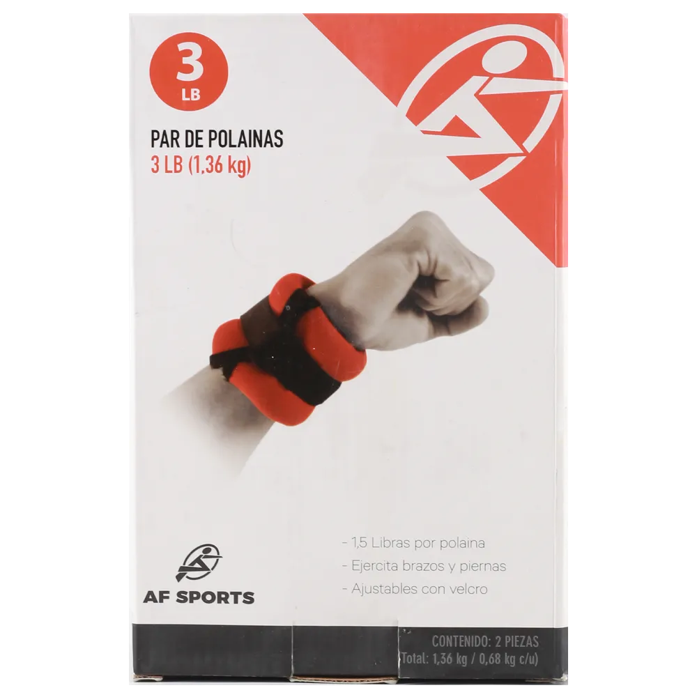 Polainas 3Lbs Multicolor Amazing Fitness 1 Pz