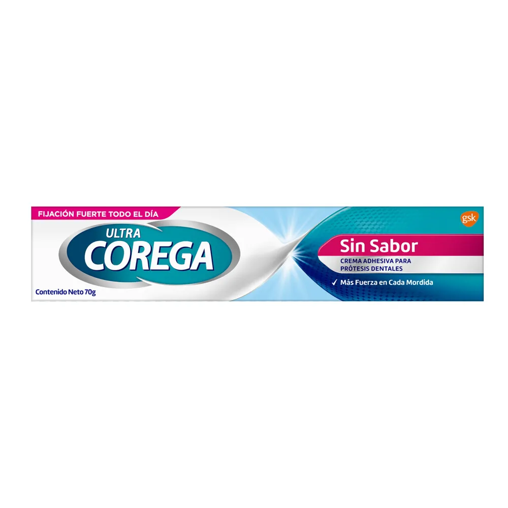 Adhesivo Corega Sin Sabor Crema Glaxo 70 g