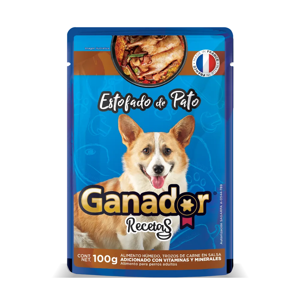Alimento Humedo Para Perro Pato Ganador 100 g