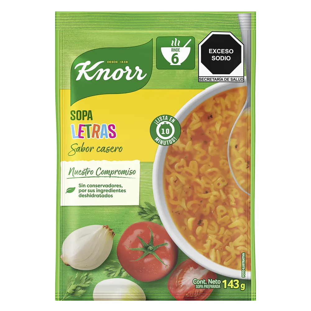 Sopa Letras Knorr 143 g