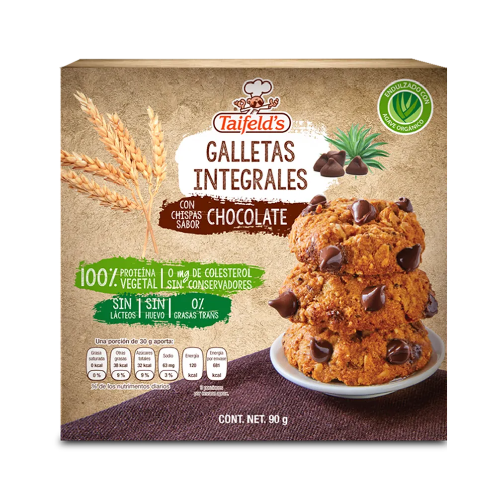 Galleta Integral Chispas De Chocolate Taifelds 90 g