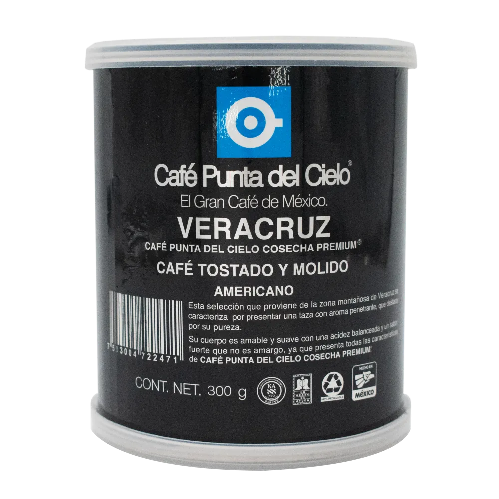 Café Molido Veracruz Americano Punta Del Cielo 300 Gr