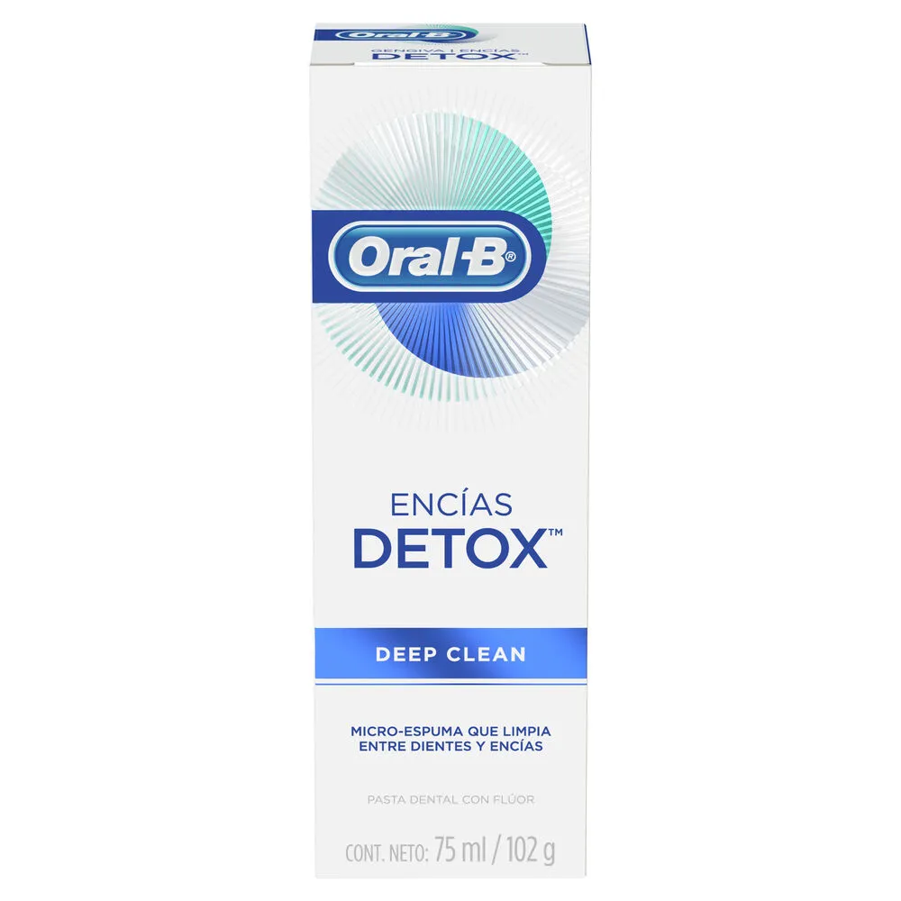 Crema Dental Encias Detox Deep Clean Oral B 75 Mlt