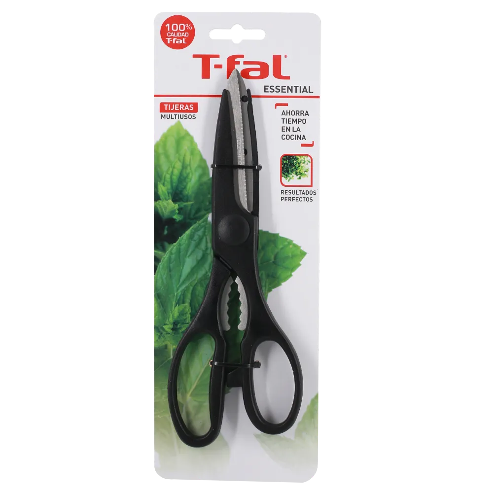 Tijeras Optima Acero Inoxidable Negro T-Fal 1 Pz