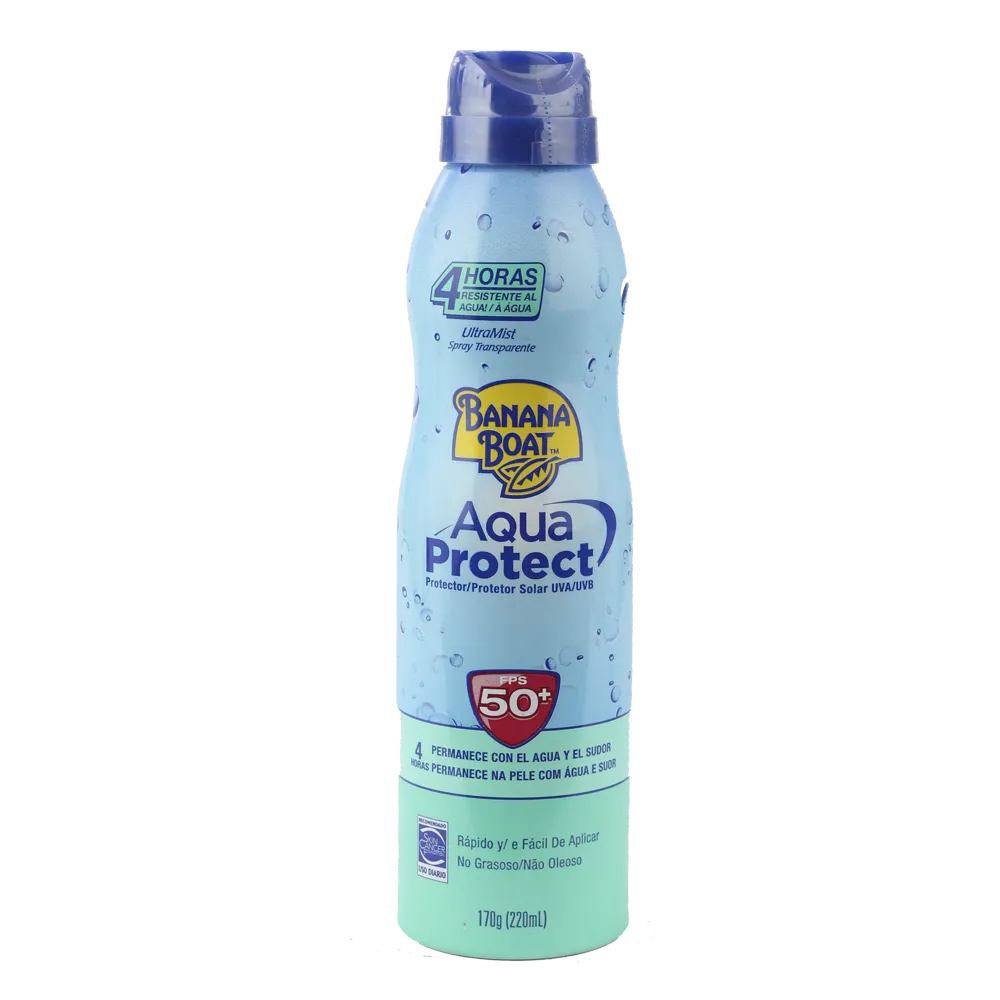 Protector Solar Aerosol Fps 50+ Aqua Protect Banana Boat 220 Ml