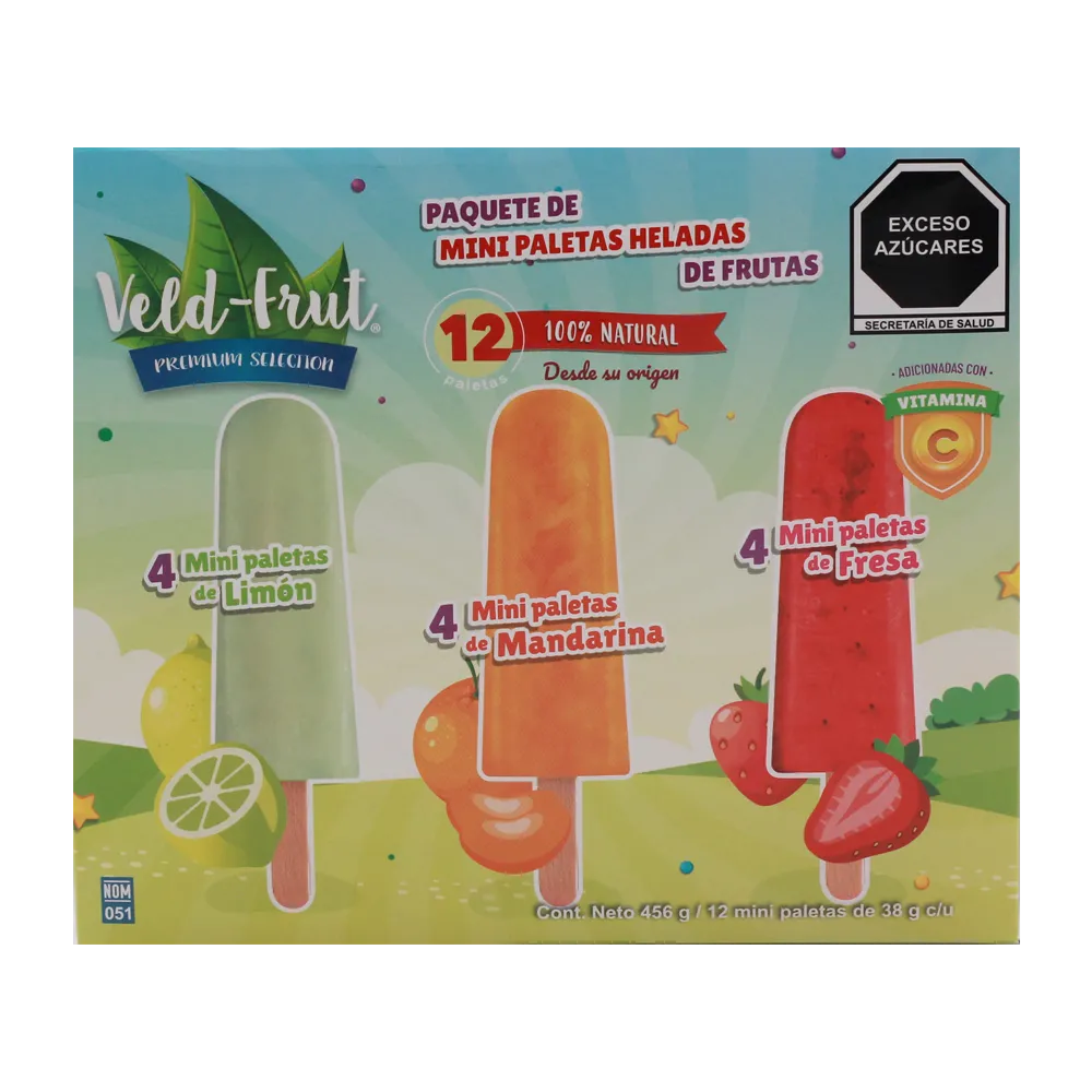Multipack Mini Paletas Veld Frut 12 Pza
