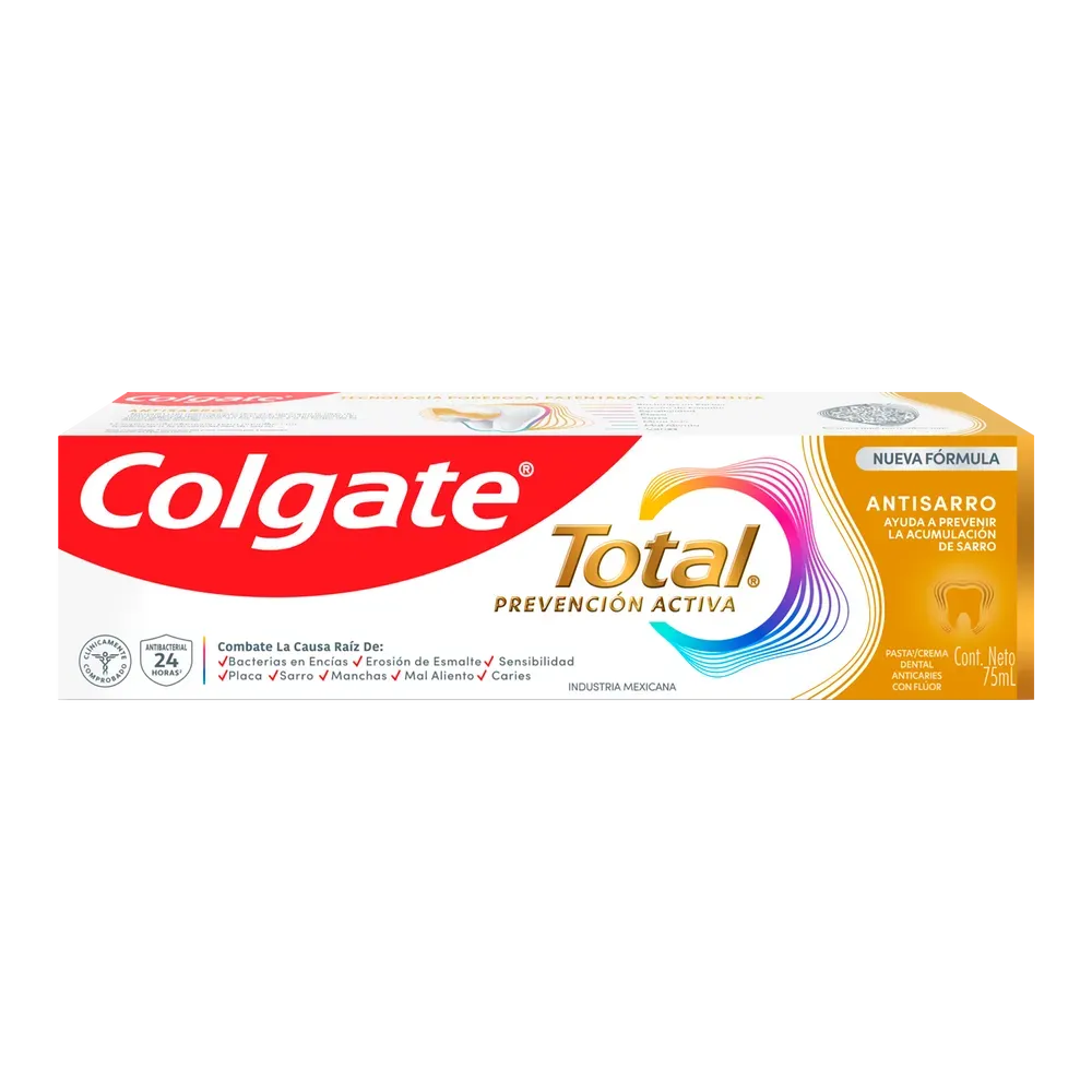 Crema Dental Total Antisarro Total 12 75 Mlt