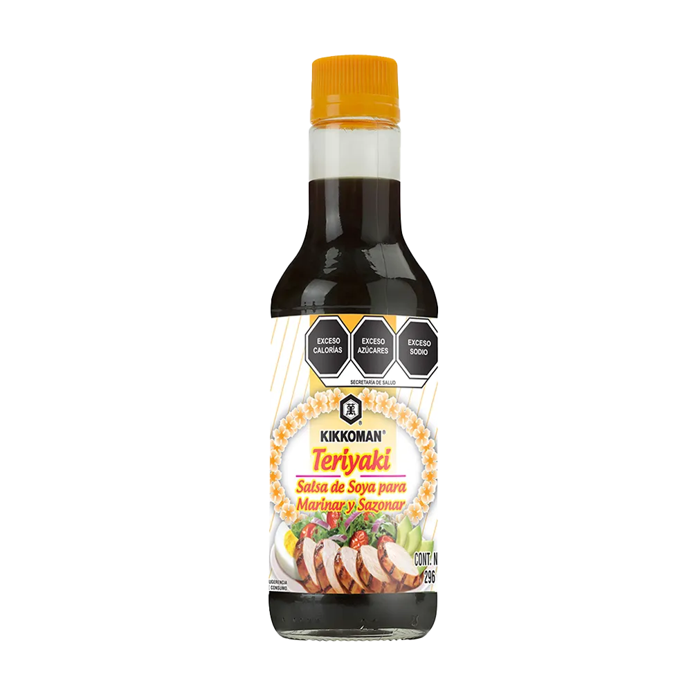 Salsa de soya Teriyaki reducida en sodio Kikkoman 296 Ml