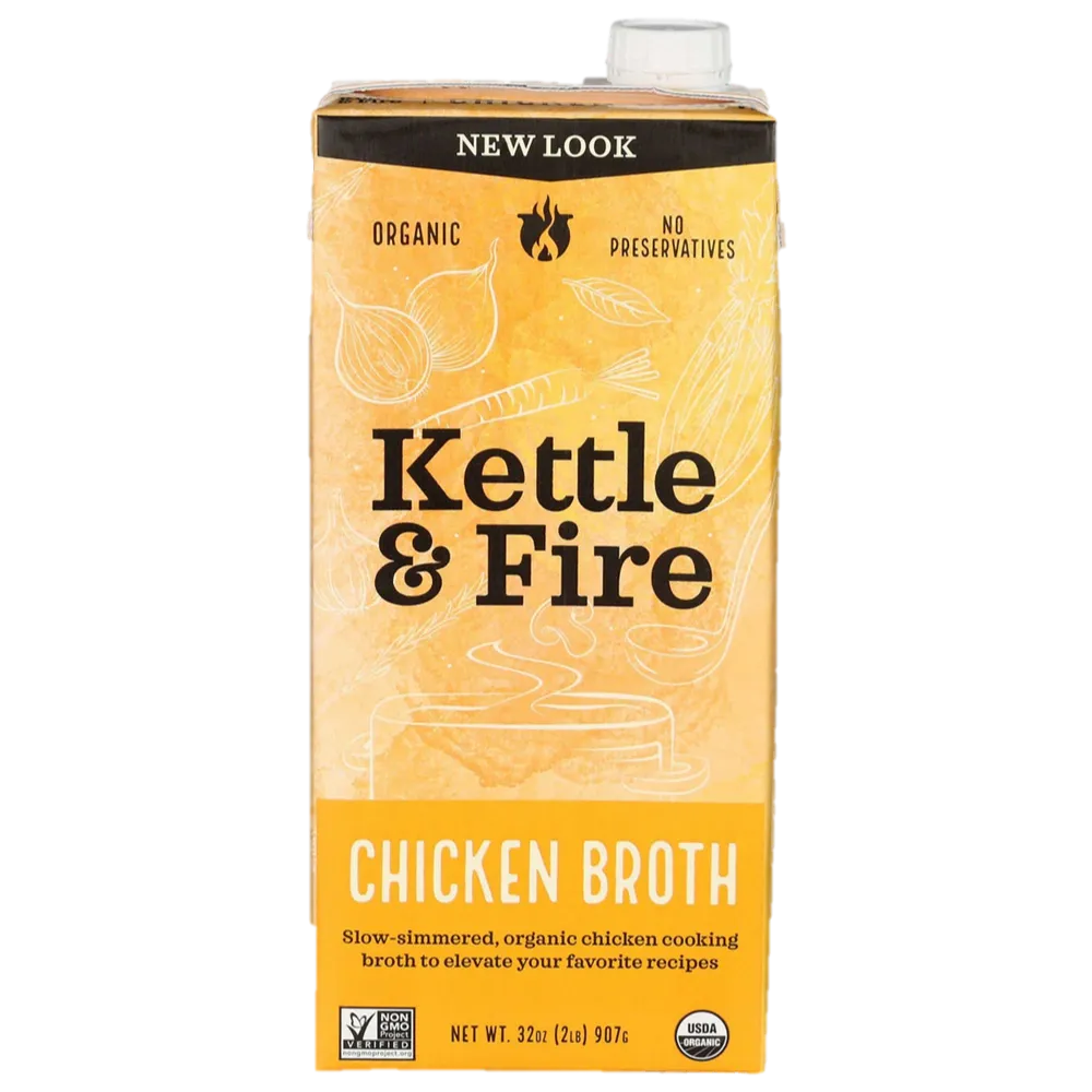 Chicken Broth Kettle And Fire 32 oz