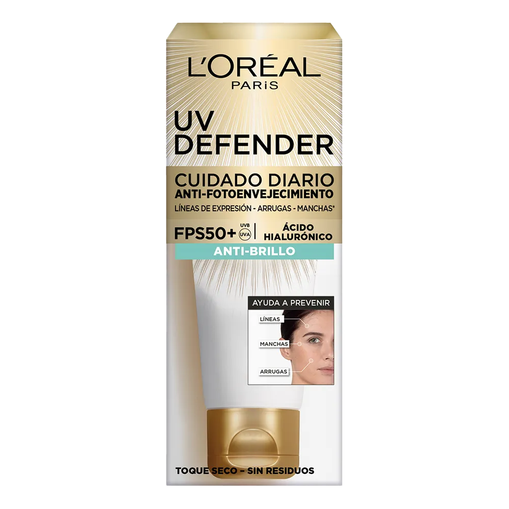 Crema Facial Uv Defender Antibrillo Uv Defender 40 g