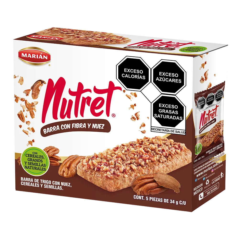 Nutret Barra Multigrano Nuez Marian 170 g